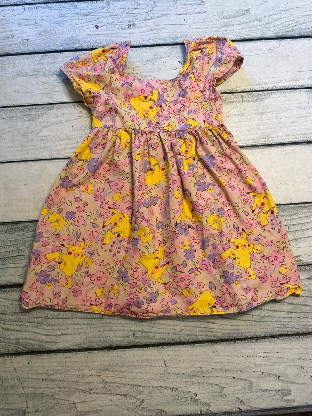 Pokémon Girls Pikachu Floral Dress. 8